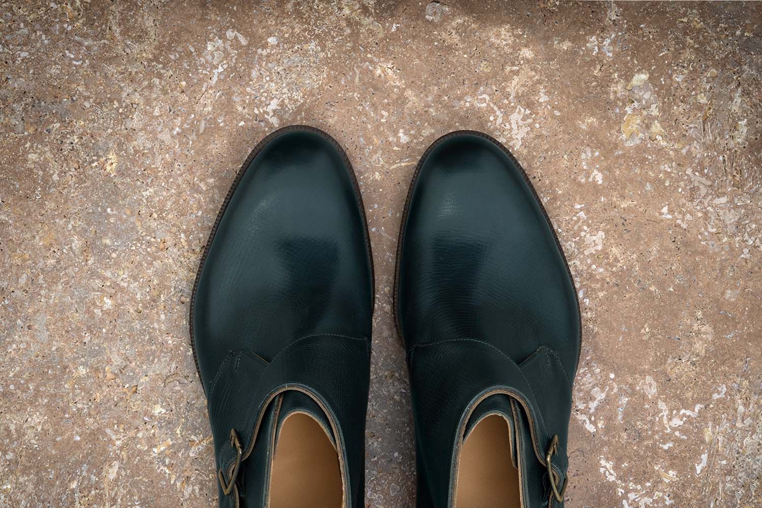 EDWARD GREEN Ravenstone - Stivaletto Alla Caviglia Con Fibbia - Racing Green Utah  RAVENSTONE