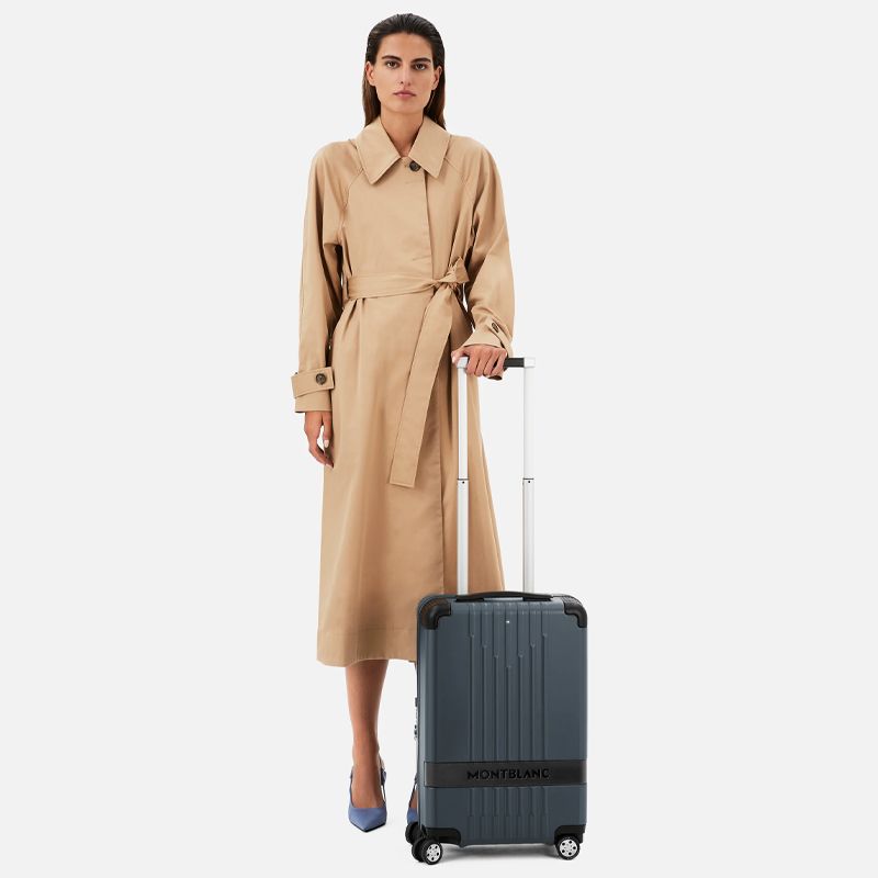 MONTBLANC Trolley Bagaglio A Mano Compatto Grigio  131850