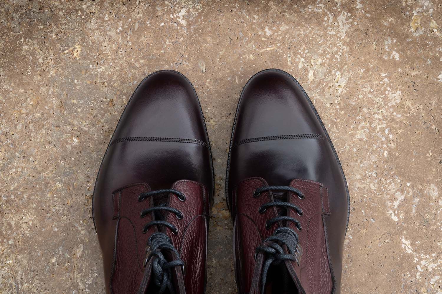 EDWARD GREEN Galway - Stivaletto Con Stringhe - Aubergine  GALWAY