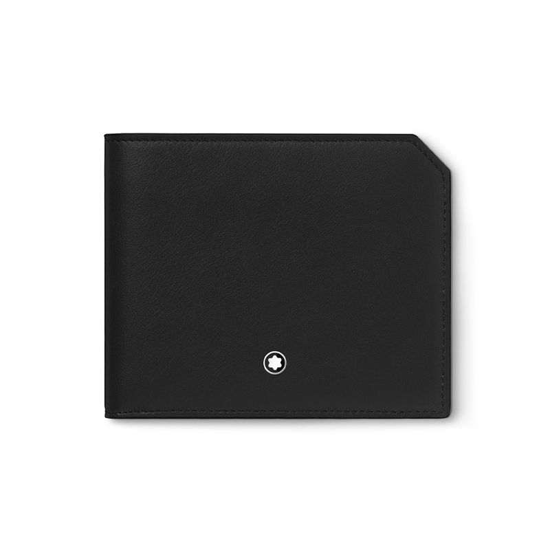 MONTBLANC Portafoglio Nero 4 Scomparti Meisterstück Selection Soft Con Portamonete  131247