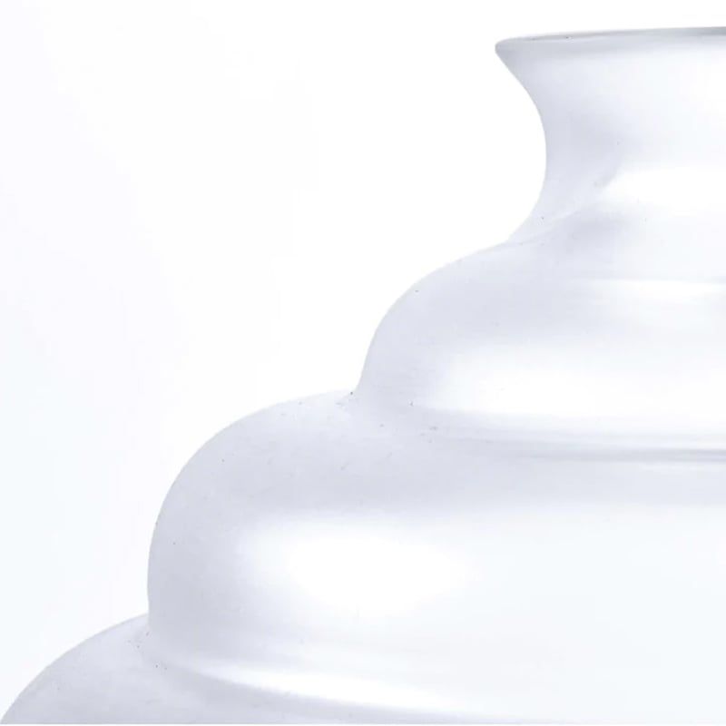 VENINI Vaso Dèco Small Cristallo Sabbiato 24.5 / Ø 23 CM 707.07