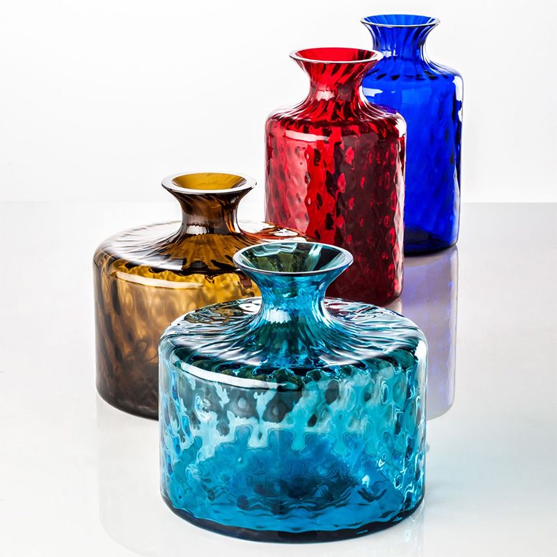 VENINI Vaso Monofiore Carnevale Rosso  H 16 CM / Ø 9 CM 110.06