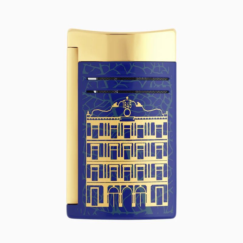 S. T. DUPONT Accendino Maxijet Partagas Blu / Dorato  020095