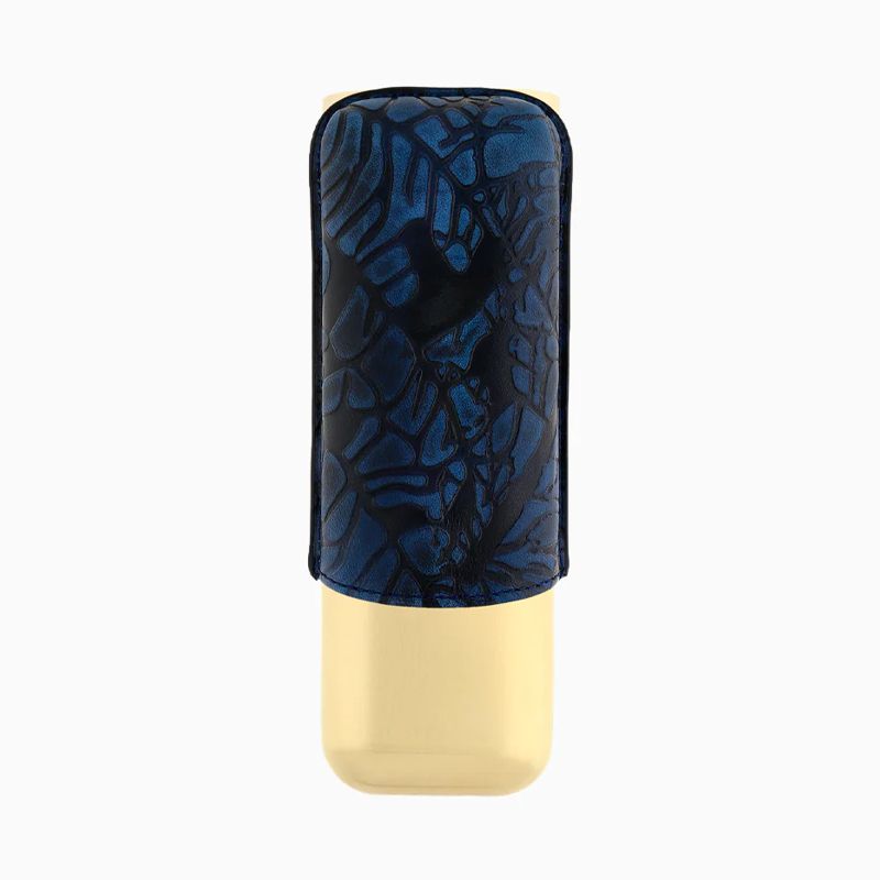 S. T. DUPONT Custodia Due Sigari Partagas Blu / Dorato  183295