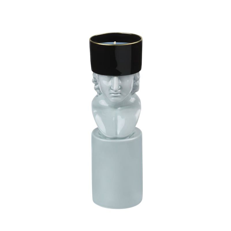 GINORI 1735 Portacandela LCDC Il Letterato Water H 22.8 Cm / Ø 7.1 CM 179RG05 FX0034LX0230G00131000