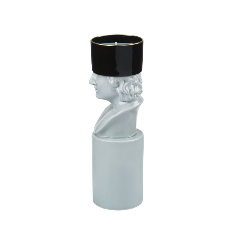 GINORI 1735 Portacandela LCDC Il Letterato Water H 22.8 Cm / Ø 7.1 CM 179RG05 FX0034LX0230G00131000