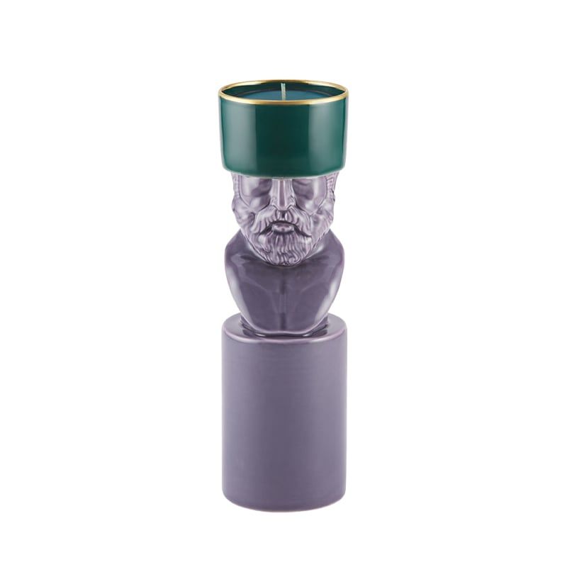 GINORI 1735 Portacandela LCDC Il Letterato Lavander H 22.8 Cm / Ø 7.1 CM 179RG09 FCX0033LX0230G00131000