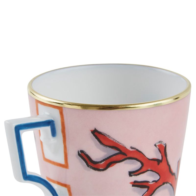 GINORI 1735 Servizio Da Caffè Per Due Il Viaggio Di Nettuno Rosa  101RG00 FX9177LXGENG00130300