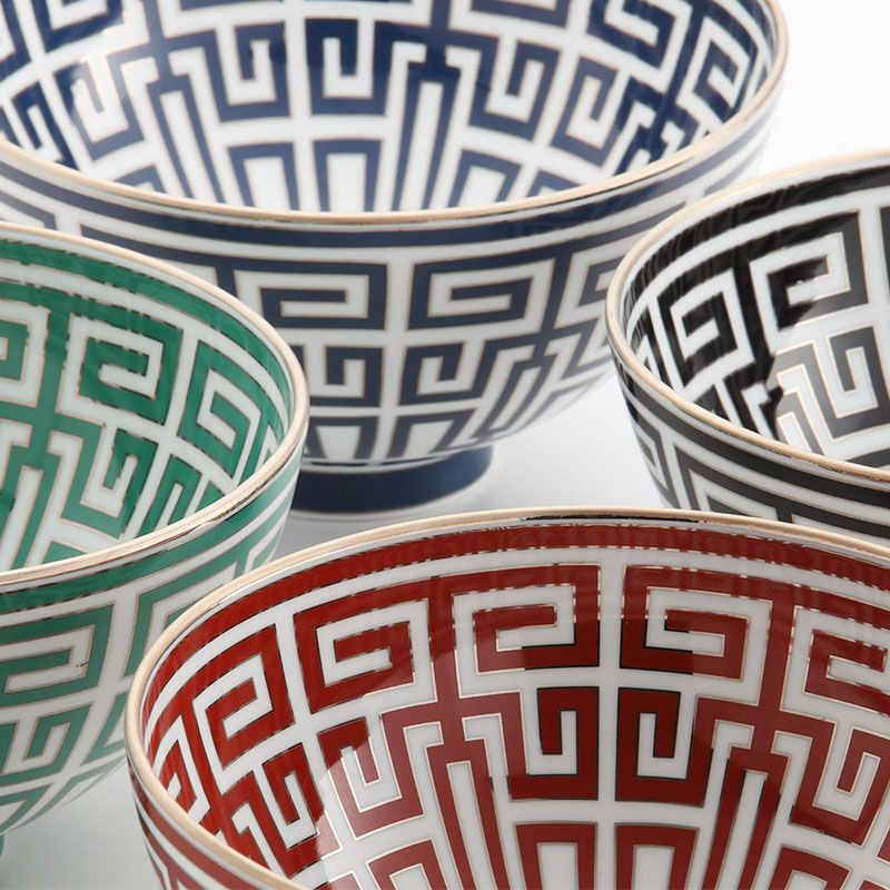 GINORI 1735 Coppa Gio Ponti Labirinto Scarlatto H 11.5 CM / Ø 21.5 CM 020RG00 FG649901G00125300