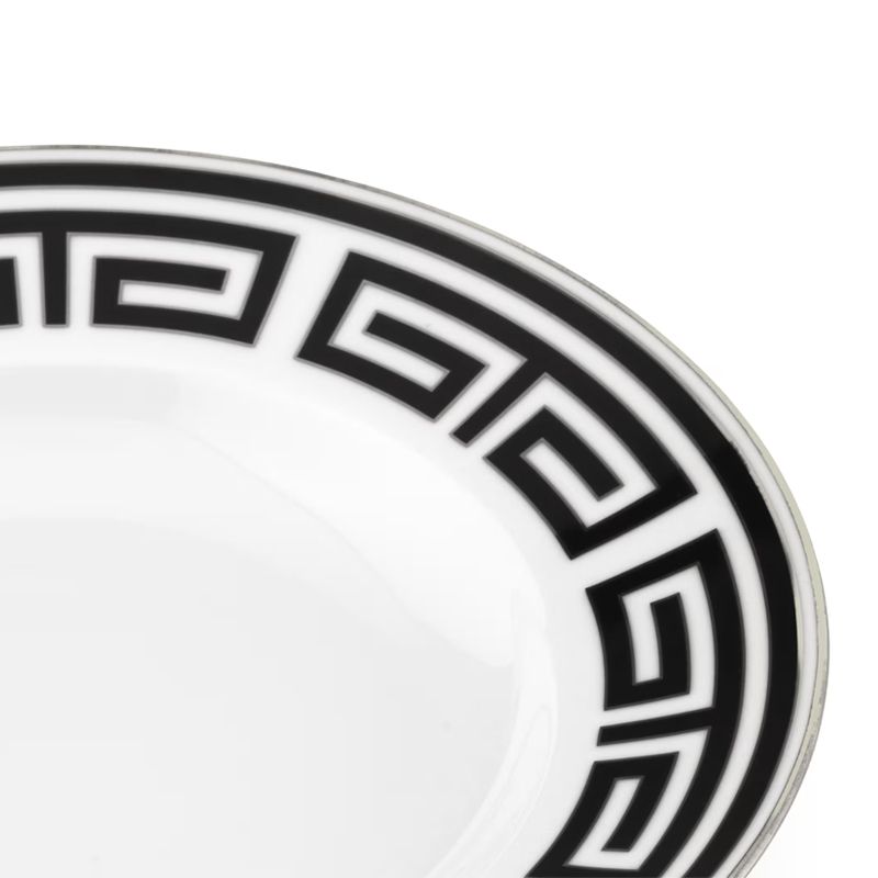 GINORI 1735 Piatto Fondo Labirinto Nero Ø 24.5 CM 004RG00 FPT210010245G00125100