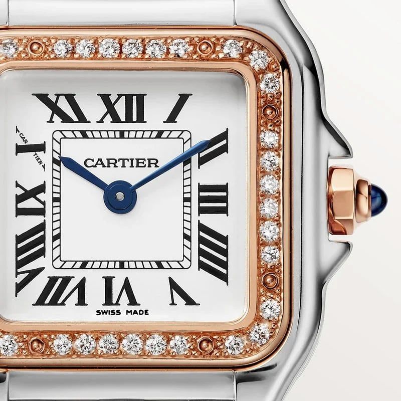 CARTIER Panthère De Cartier Modello Piccolo, Oro Rosa E Acciaio, Diamanti 22 X 30 MM W3PN0006