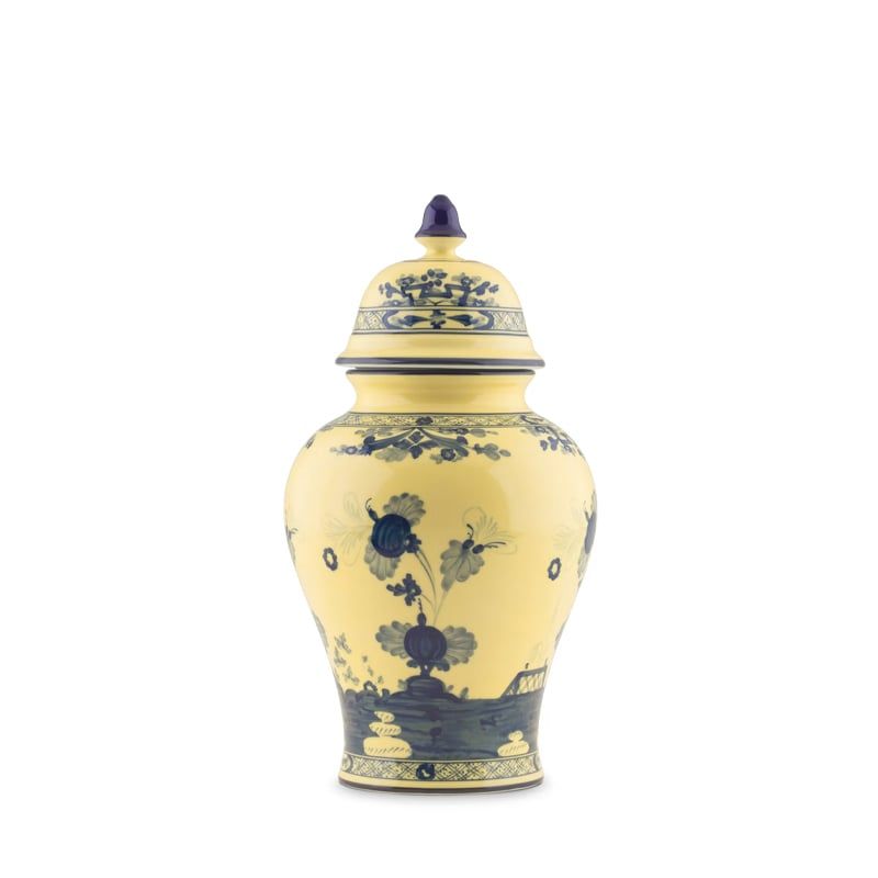 GINORI 1735 Vaso Potiche Oriente Italiano Citrino H 31 CM / Ø 16.2 CM 016RG02 FA5350010310G00123900
