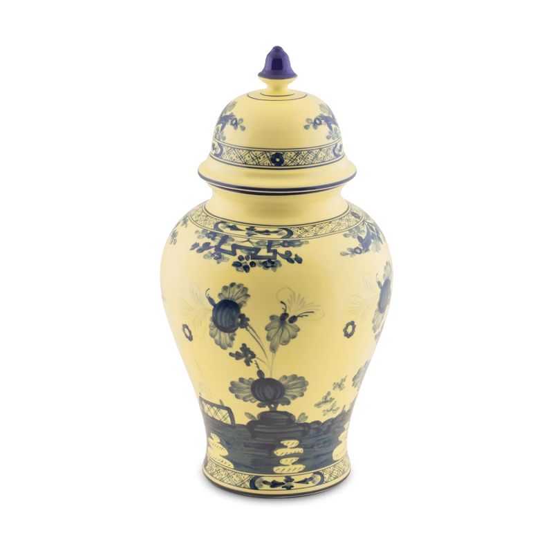 GINORI 1735 Vaso Potiche Grande Oriente Italiano Citrino H 38.3 CM / Ø 19.6 CM 016RG02 FA5356010380G00123900