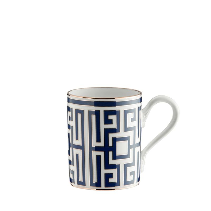 GINORI 1735 Mug Labirinto Zaffiro H 10 CM / Ø 8 CM 004RG00 FTZ701010400G00125200