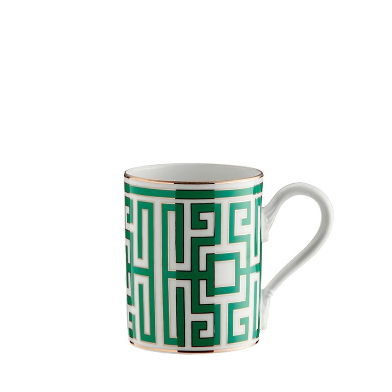 GINORI 1735 Mug Labirinto Smeraldo H 10 CM / Ø 8 CM 004RG00 FTZ701010400G00125400