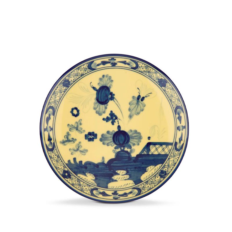 GINORI 1735 Scatola Portaoggetti Oriente Italiano Citrino H 5.3 CM / Ø 13.2 CM 017RG02 FX508001G00123900