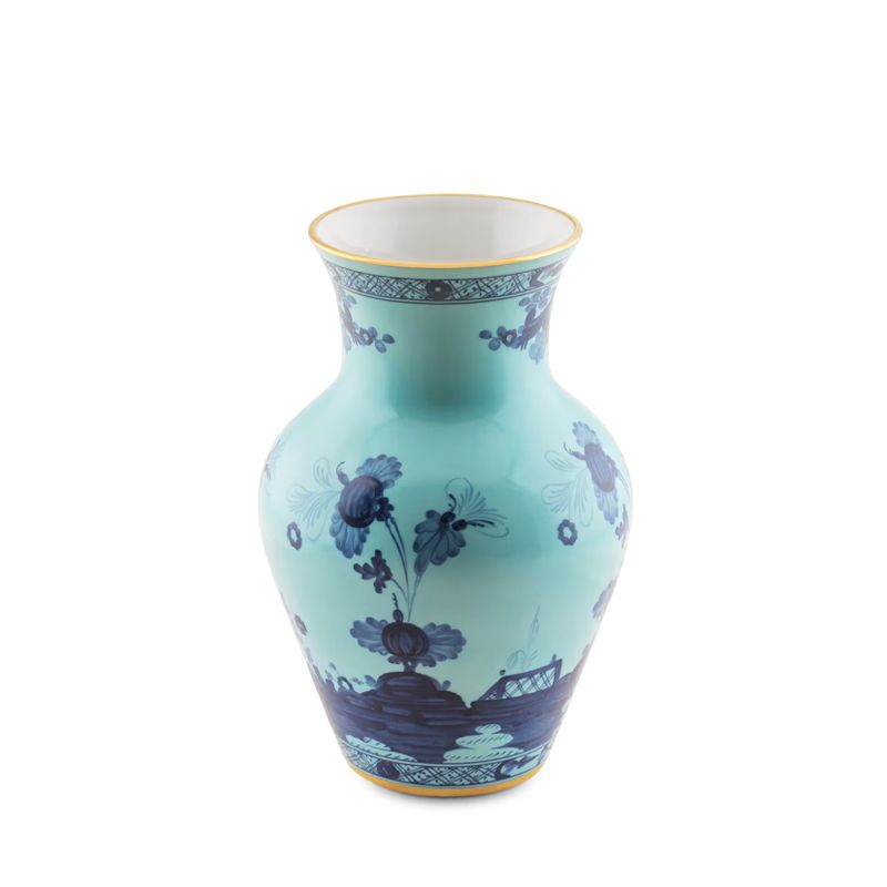 GINORI 1735 Vaso Ming Oriente Italiano Iris H 25 CM / Ø 16 CM 016RG02 FG6132010250G00124300