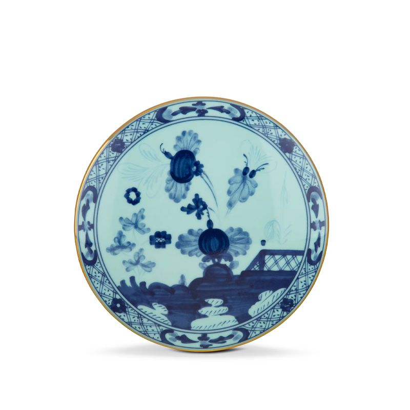 GINORI 1735 Scatola Portaoggetti Oriente Italiano Iris H 5.3 CM / Ø 13.2 CM 017RG02 FX508001G00124300