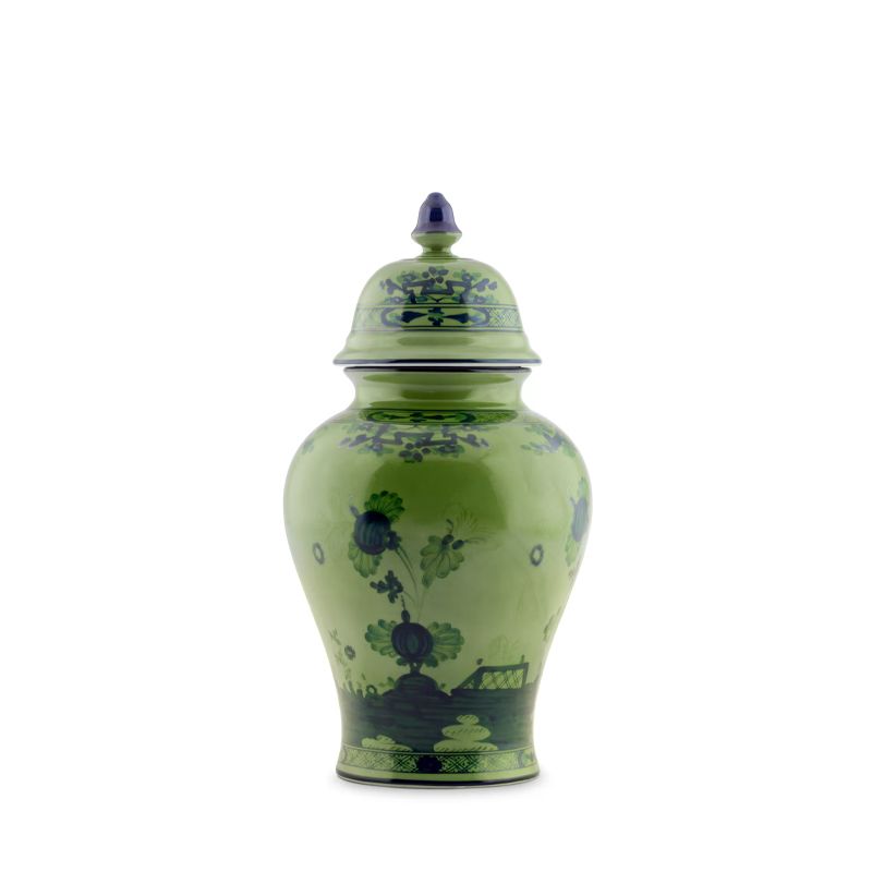 GINORI 1735 Vaso Potiche Oriente Italiano Malachite H 31 CM / Ø 16.2 CM 016RG02 FA5350010310G00123600