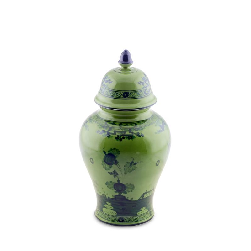GINORI 1735 Vaso Potiche Oriente Italiano Malachite H 31 CM / Ø 16.2 CM 016RG02 FA5350010310G00123600