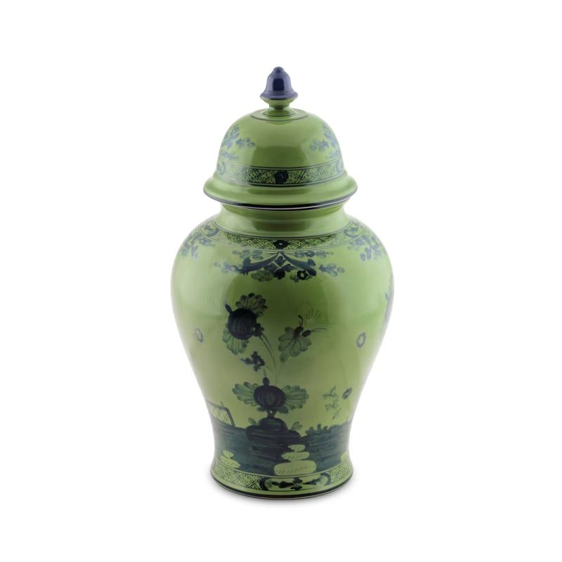 GINORI 1735 Vaso Potiche Grande Oriente Italiano Malachite H 38.3 CM / Ø 19.6 CM 016RG02 FA5356010380G00123600