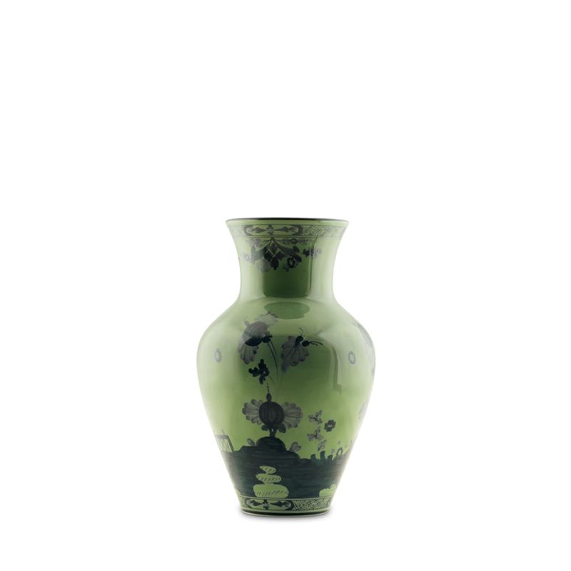GINORI 1735 Vaso Ming Oriente Italiano Malachite H 25 CM / Ø 16 CM 016RG02 FG6132010250G00123600