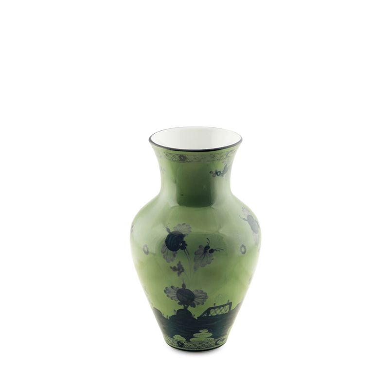 GINORI 1735 Vaso Ming Oriente Italiano Malachite H 25 CM / Ø 16 CM 016RG02 FG6132010250G00123600