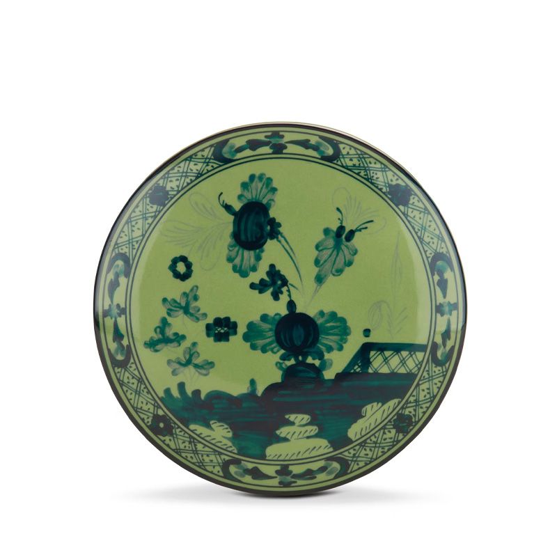 GINORI 1735 Scatola Portaoggetti Oriente Italiano Malachite H 5.3 CM / Ø 13.2 CM 017RG02 FX508001G00123600