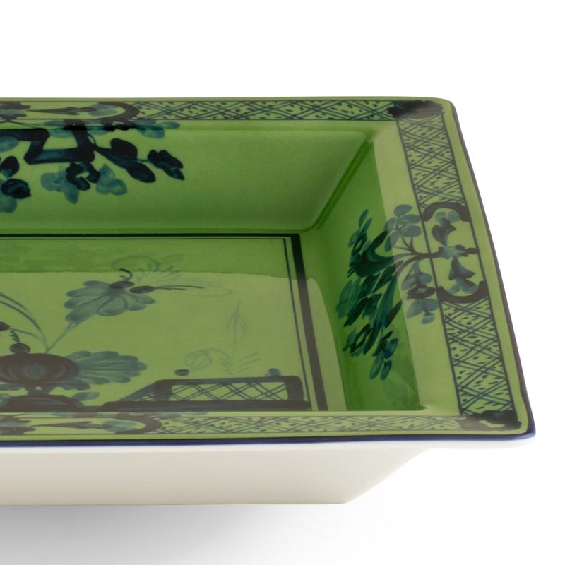Ginori 1735 Large Square Change Tray Oriente Italiano Malachite