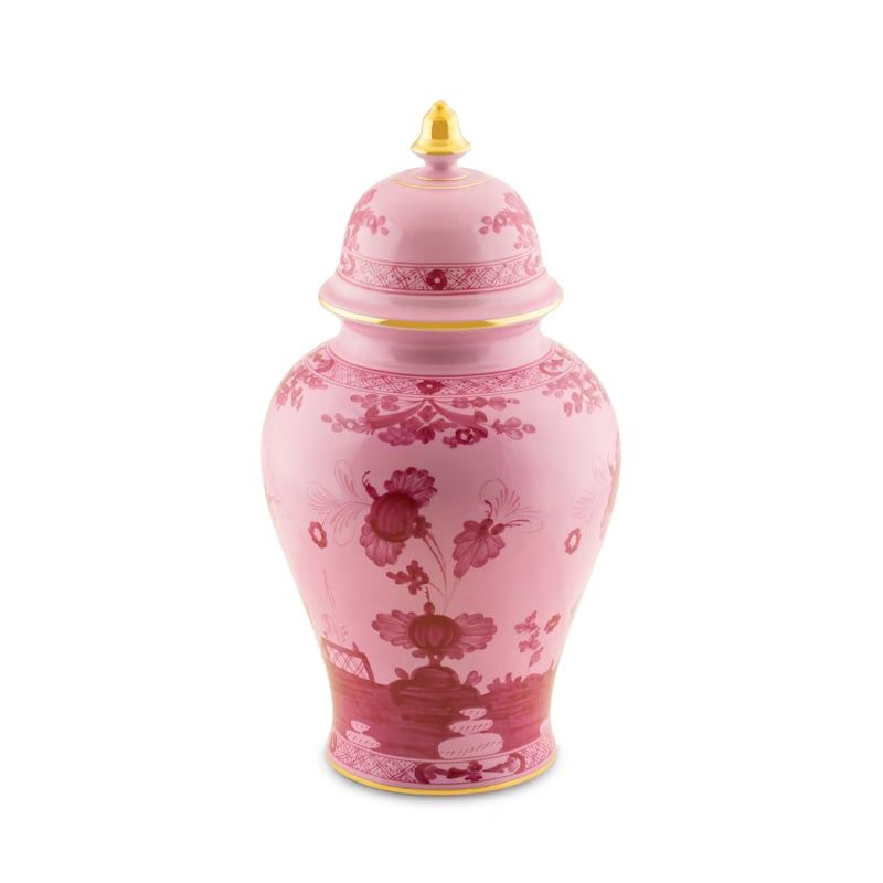 GINORI 1735 Vaso Potiche Grande Oriente Italiano Porpora H 38.3 CM / Ø 19.6 CM 016RG02 FA5356010380G00124200