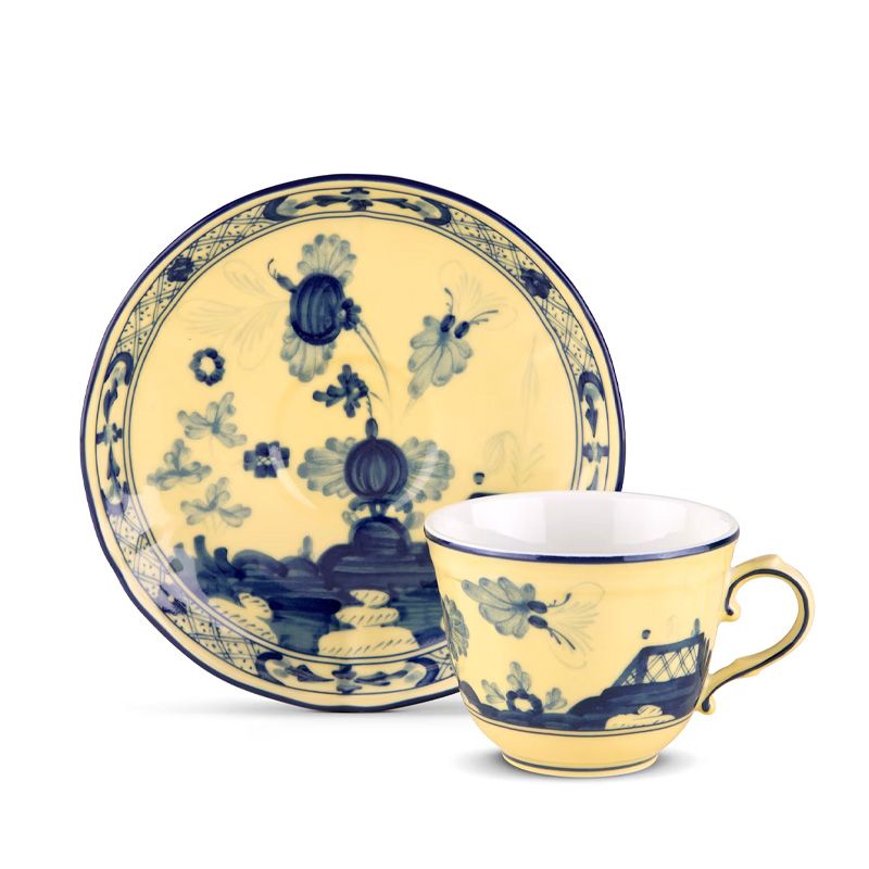 GINORI 1735 Tazza Da Caffè Oriente Italiano Citrino H 5.6 CM / Ø 7.1 CM 003RG00 FTZ301010120G00123900