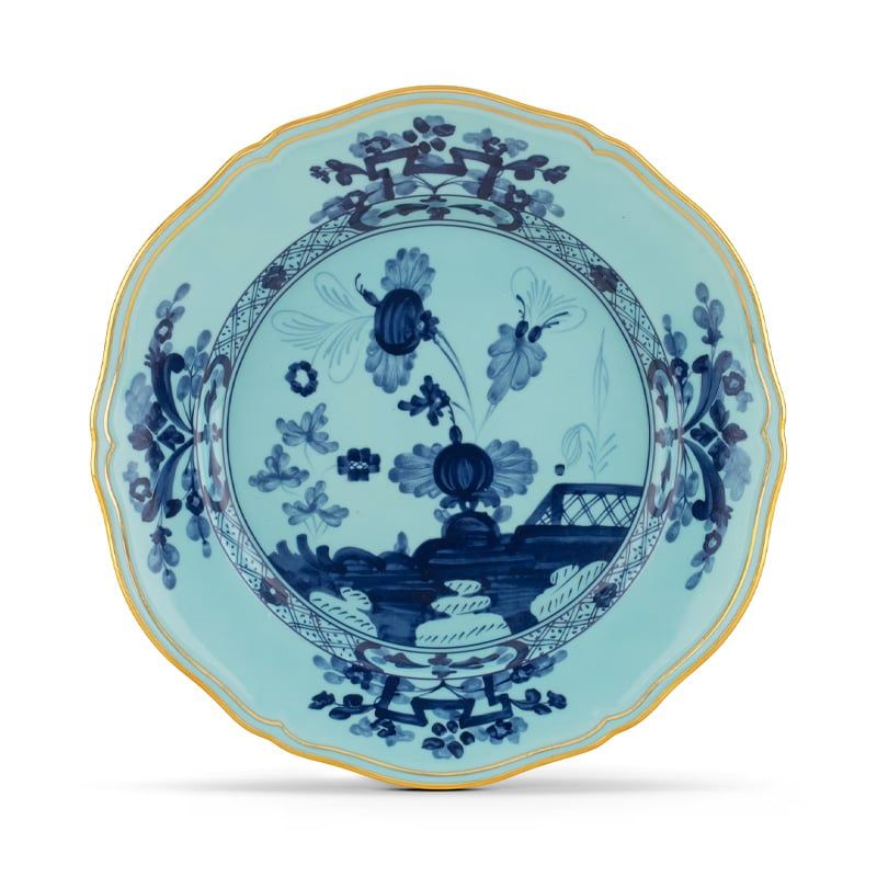GINORI 1735 Piatto Piano Oriente Italiano Iris Ø 26.5 CM 003RG00 FPT110010265G00124300