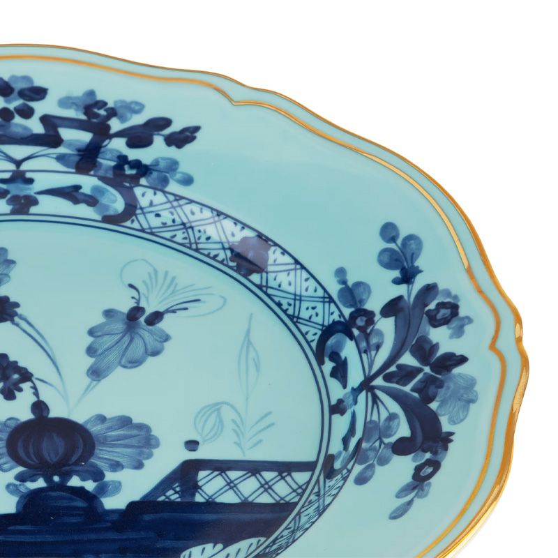 GINORI 1735 Piatto Piano Oriente Italiano Iris Ø 26.5 CM 003RG00 FPT110010265G00124300