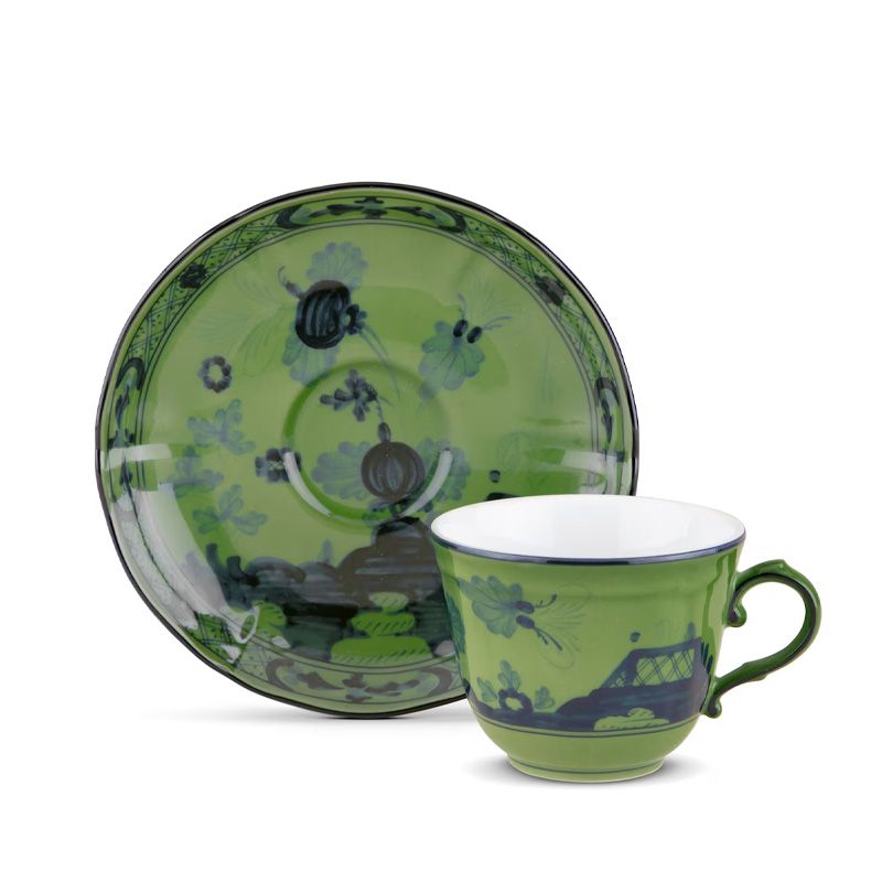 GINORI 1735 Tazza Da Caffè Oriente Italiano Malachite H 5.6 CM / Ø 7.1 CM 003RG00 FTZ301010120G00123600