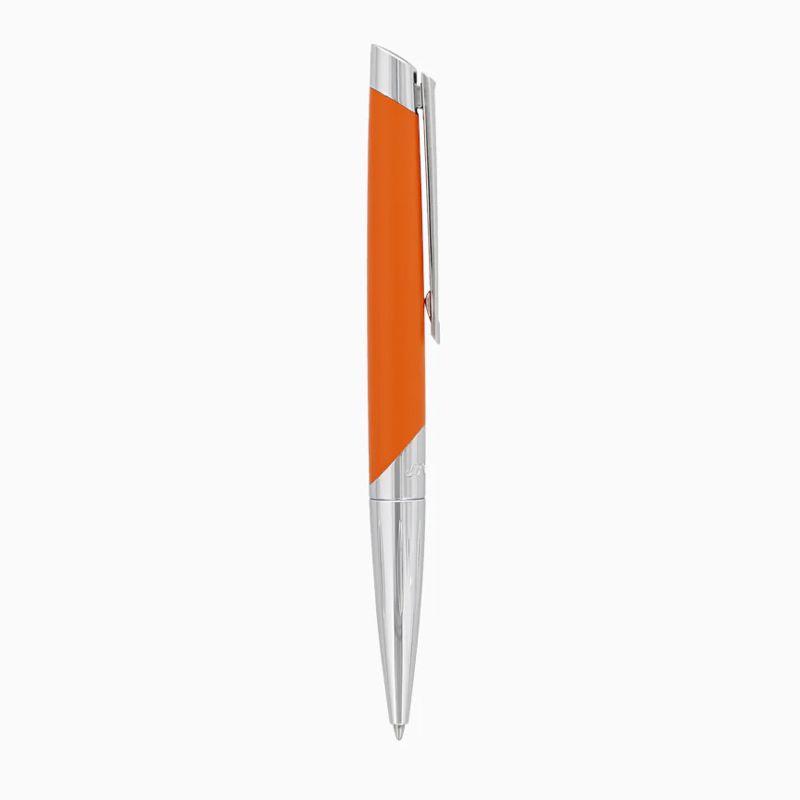 S. T. DUPONT Penna a Sfera Défi Millennium Arancione Matte e Argentata  405737