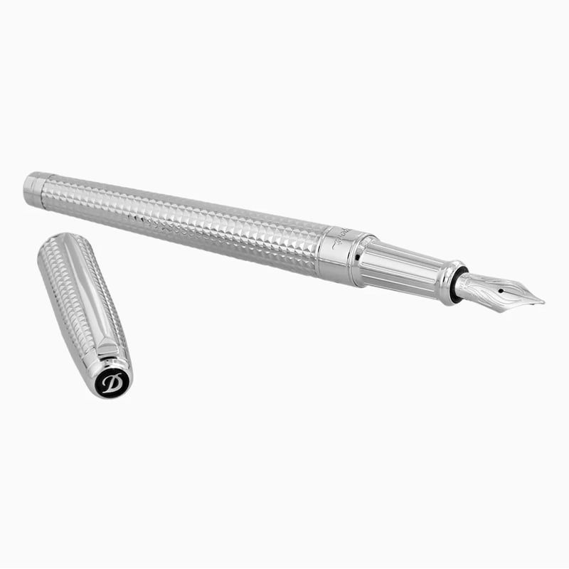 S. T. DUPONT Stilografica Line D Eternity Punta Media in Diamante Palladio  420014M
