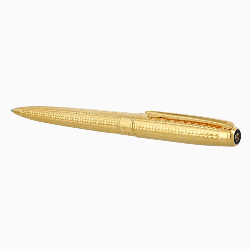 S. T. DUPONT Penna a Sfera Line D Eternity Grande Punta in Diamante Dorato  425015L