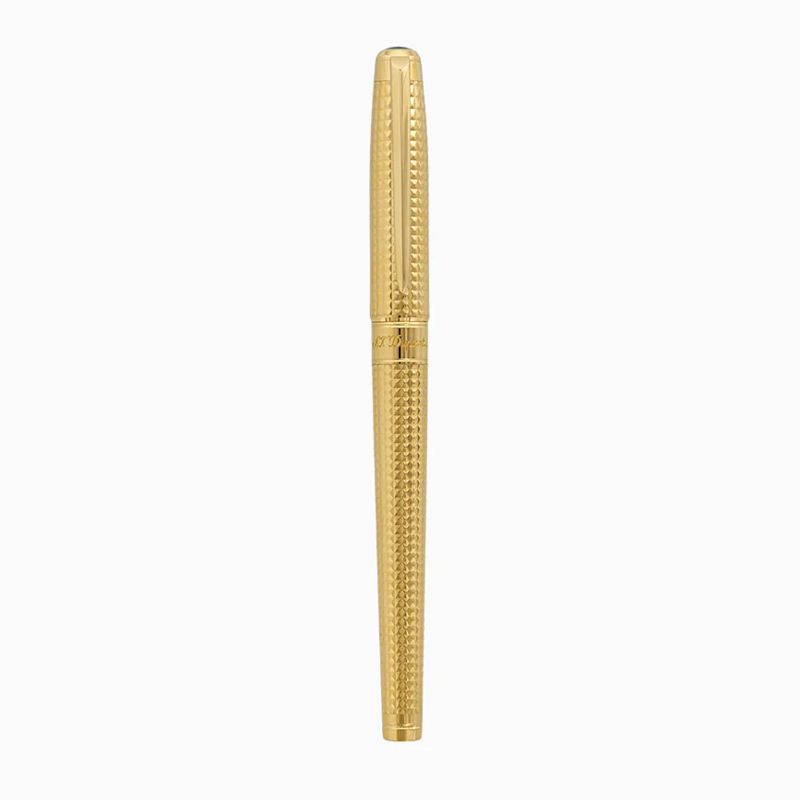S. T. DUPONT Roller Line D Eternity Grande Punta in Diamante Dorato  422015L