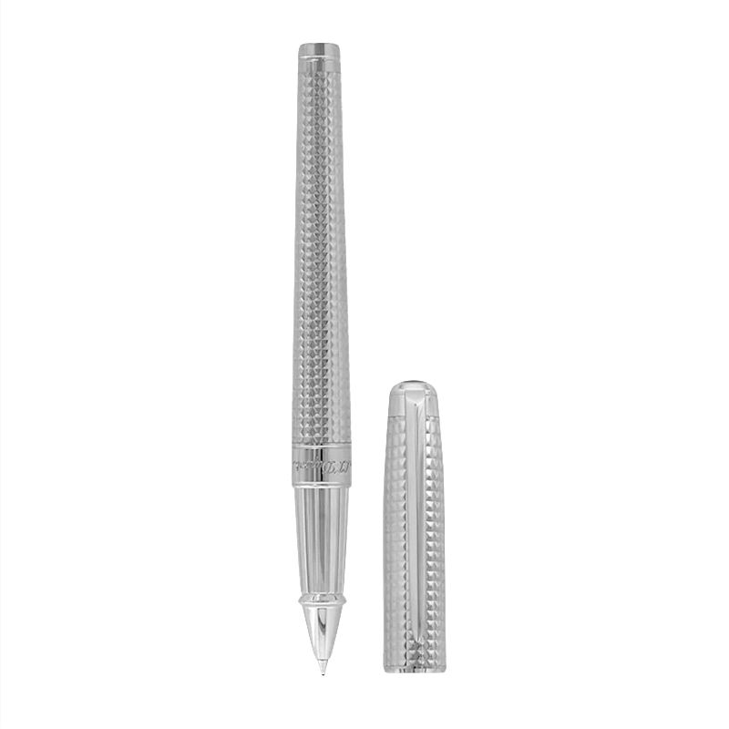 S. T. DUPONT Roller Line D Eternity Punta Media in Diamante Palladio  422014M