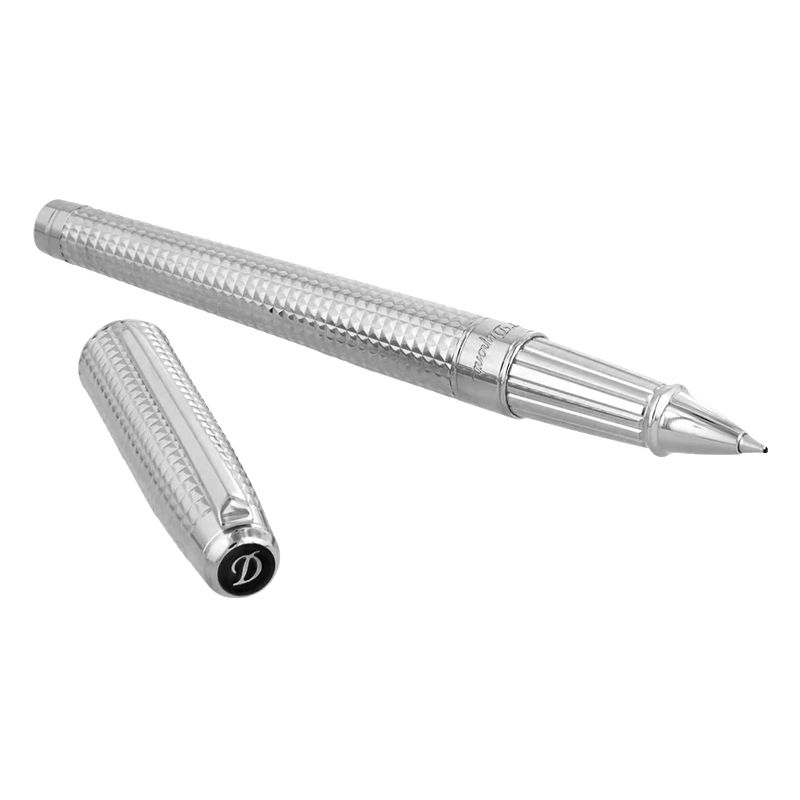 S. T. DUPONT Roller Line D Eternity Punta Media in Diamante Palladio  422014M