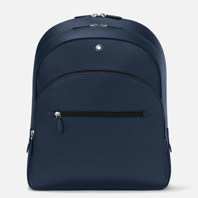 MONTBLANC Zaino Grande Blu Con 3 Scomparti Sartorial  132064