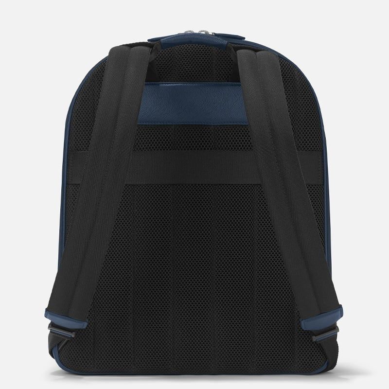 MONTBLANC Zaino Grande Blu Con 3 Scomparti Sartorial  132064