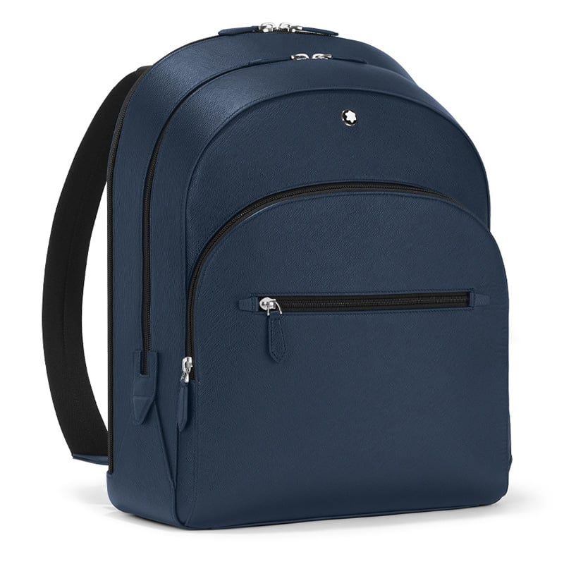MONTBLANC Zaino Grande Blu Con 3 Scomparti Sartorial  132064
