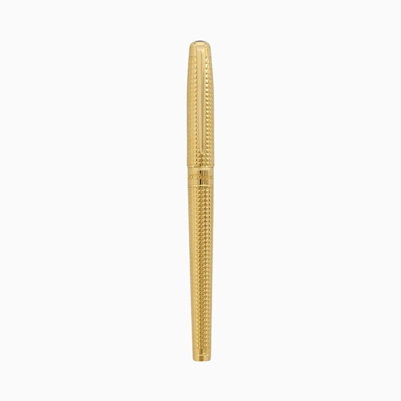S. T. DUPONT Stilografica Line D Eternity Grande Punta in Diamante Dorato  420015L