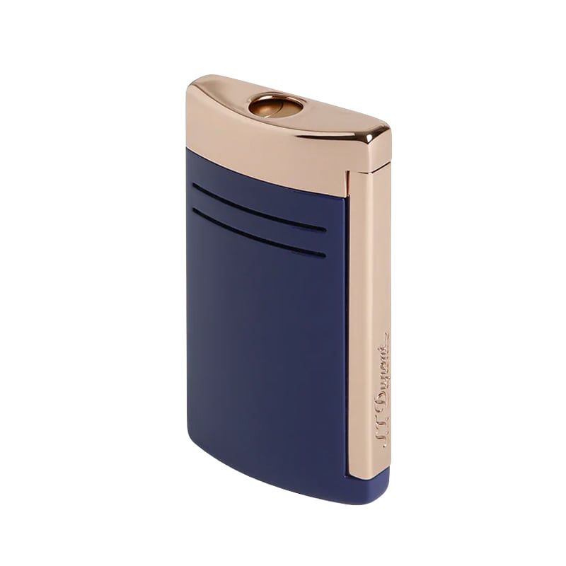 S. T. DUPONT Accendino Maxijet Blu e Oro Rosa  020173