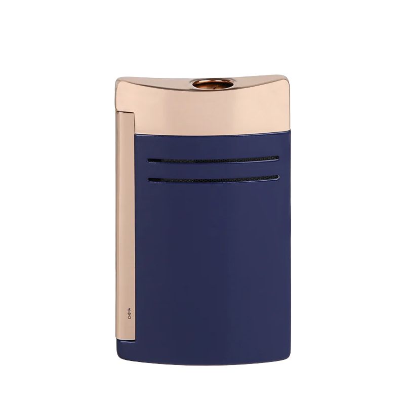 S. T. DUPONT Accendino Maxijet Blu e Oro Rosa  020173