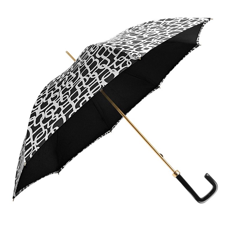 PASOTTI Ombrello Da Donna Lux Anelli Optical Interno Nero  189