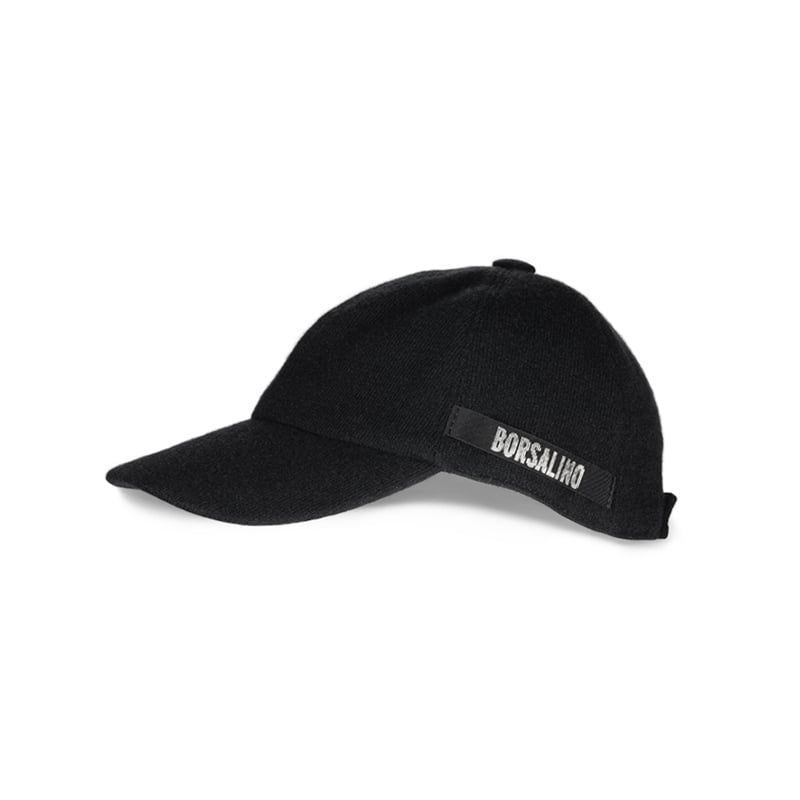 BORSALINO Baseball Cap in Cashmere Nero  13373E-M124