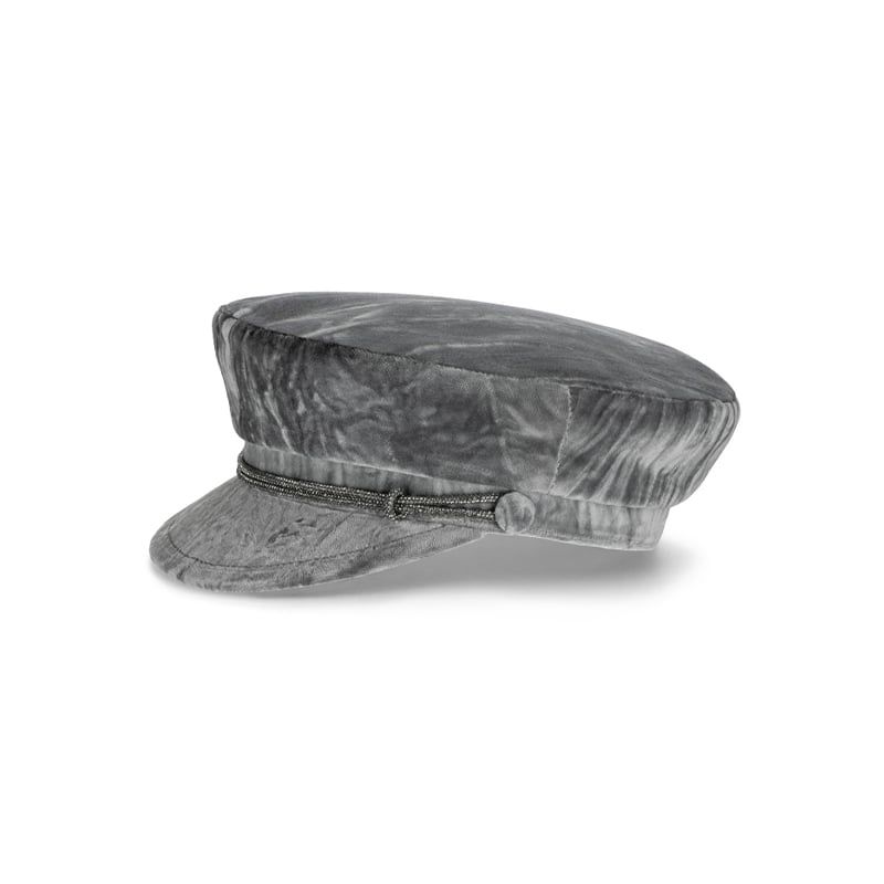 BORSALINO Berretto Brest Velluto Froissé Grigio  B45082-980A