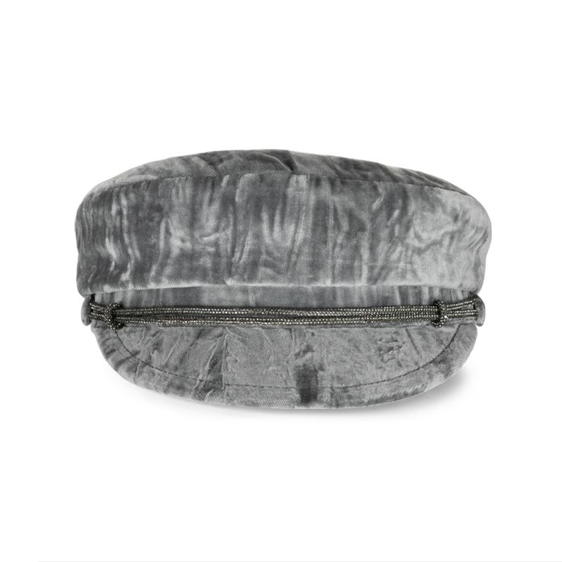 BORSALINO Berretto Brest Velluto Froissé Grigio  B45082-980A